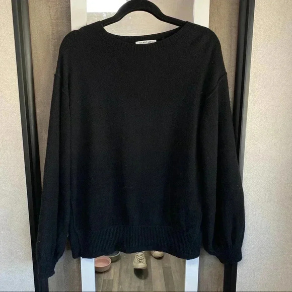 Helmut Lang Balloon Sleeve Pullo in Black - Picture 1 of 6